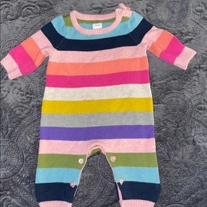 Gap baby rainbow 🌈 striped sweater romper